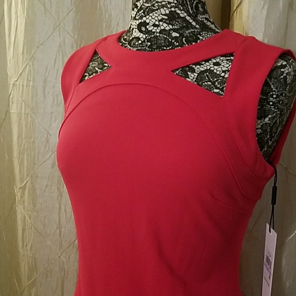 Calvin Klein pink cutout dress, size 6 - Picture 2 of 5
